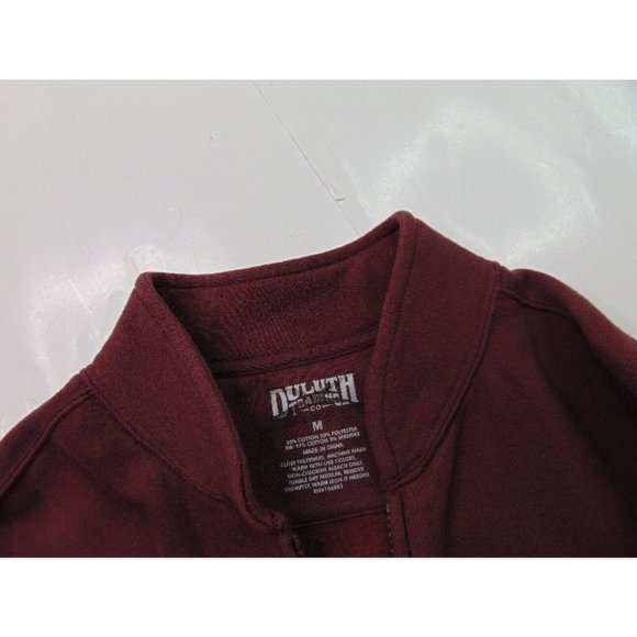 Duluth Women M Full Zip Ribbed Work Jacket Sweatshirt Fleece Red Outdoor - Picture 4 of 7